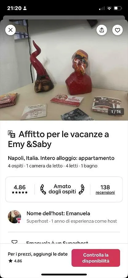 Emyesabi Apartment Naples 0*,  Italy